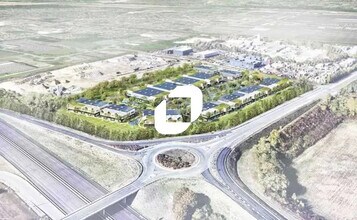 11-15 Rue Des Chevries, Aubergenville, YVE - Vue aérienne vue de carte