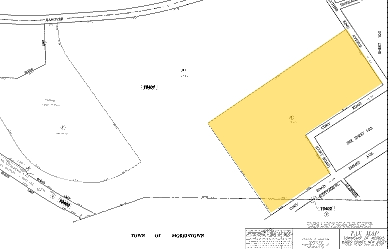 1 Cory Rd, Morristown, NJ à louer - Plan cadastral – Image 2 sur 6