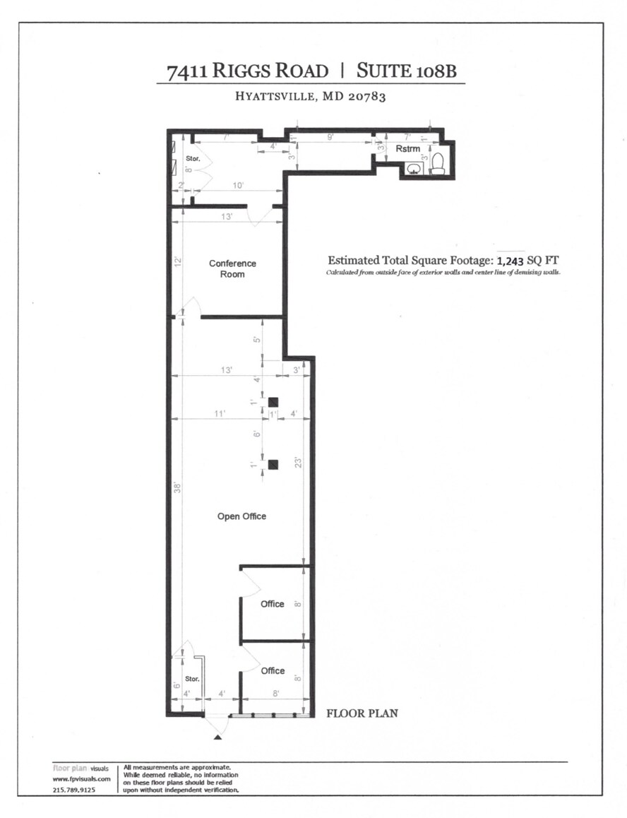 7411 Riggs Rd, Adelphi, MD à louer Plan d’étage– Image 1 sur 1