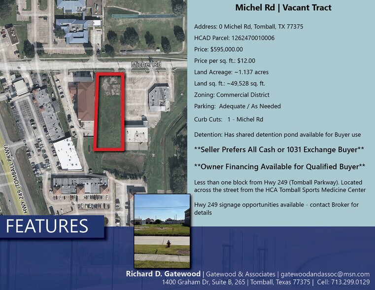 Johnson & Michels Rd, Tomball, TX à vendre - Photo de l’immeuble – Image 2 sur 4