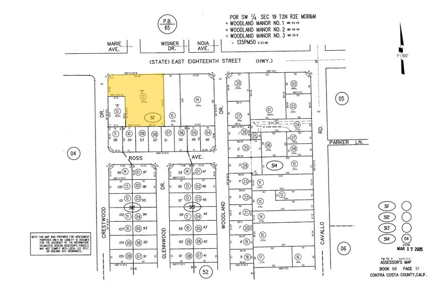 300 E 18th St, Antioch, CA à vendre - Plan cadastral – Image 1 sur 2