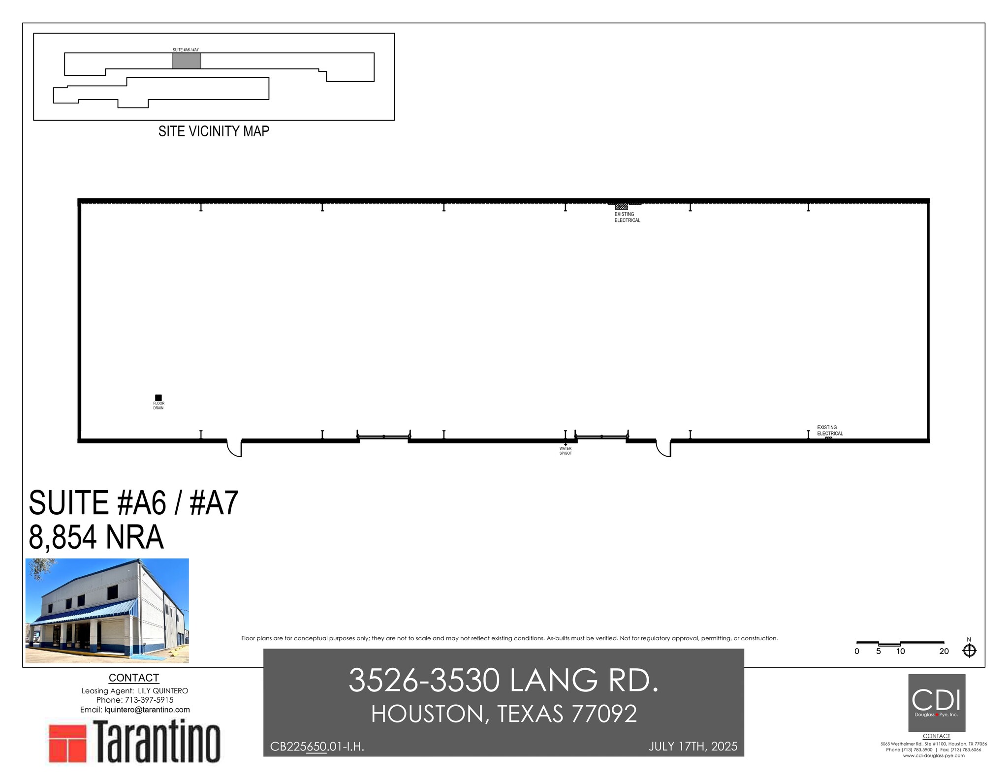 3526-3530 Lang Rd, Houston, TX à louer Plan de site– Image 1 sur 2