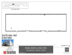 3526-3530 Lang Rd, Houston, TX à louer Plan de site– Image 1 sur 2