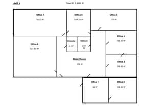14-16 Fletcher St, Chelmsford, MA à louer Plan d’étage– Image 2 sur 14