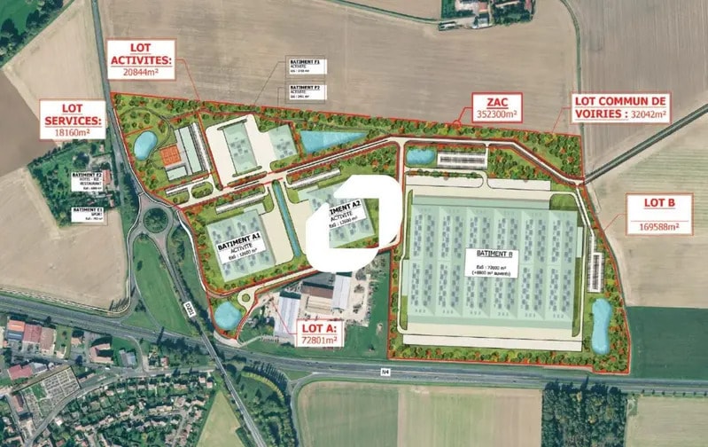 Industriel/Logistique dans Rozay-en-Brie à louer - Plan d’étage – Image 2 sur 2