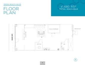19008-19022 Beach Blvd, Huntington Beach, CA à louer Plan d’étage– Image 1 sur 1