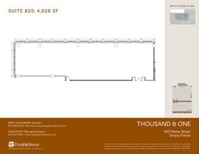 1001 Water St, Tampa, FL à louer Plan d’étage– Image 1 sur 1