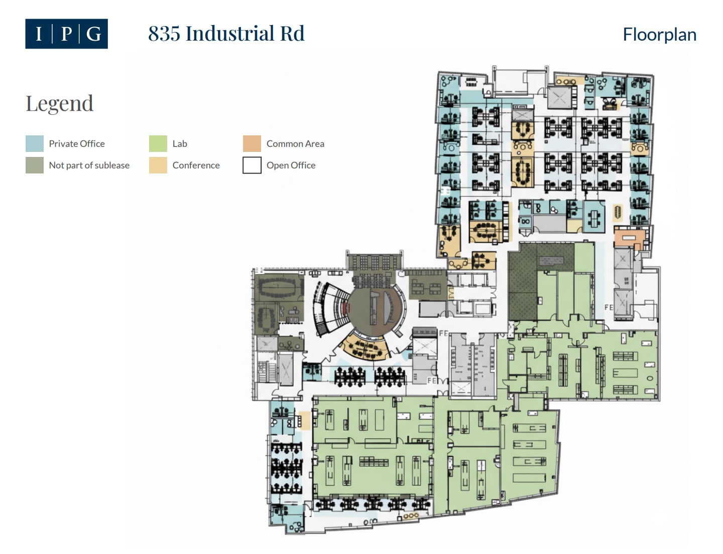 835 Industrial Rd, San Carlos, CA à louer Plan d’étage– Image 1 sur 1