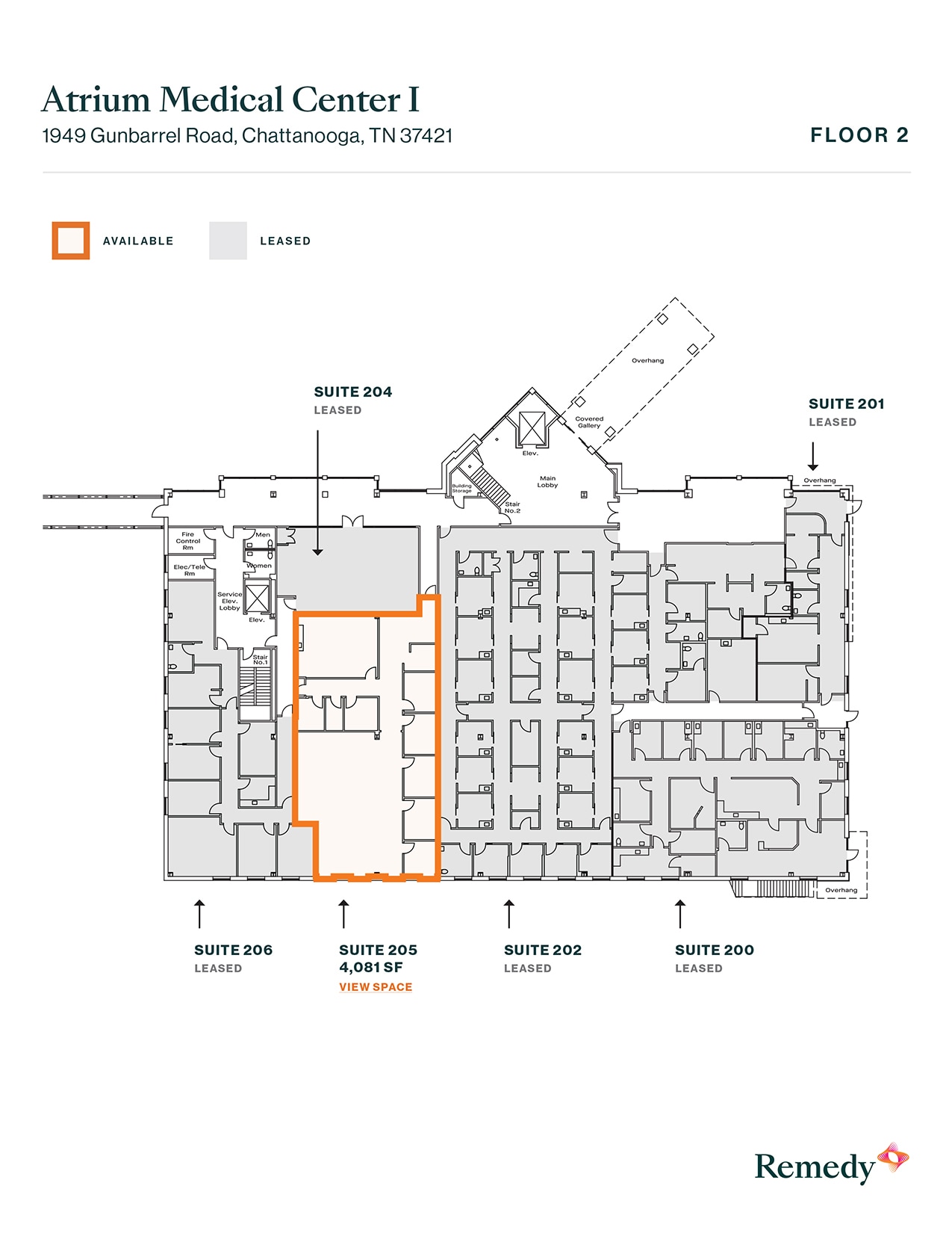 1949 Gunbarrel Rd, Chattanooga, TN à louer Plan d’étage– Image 1 sur 2
