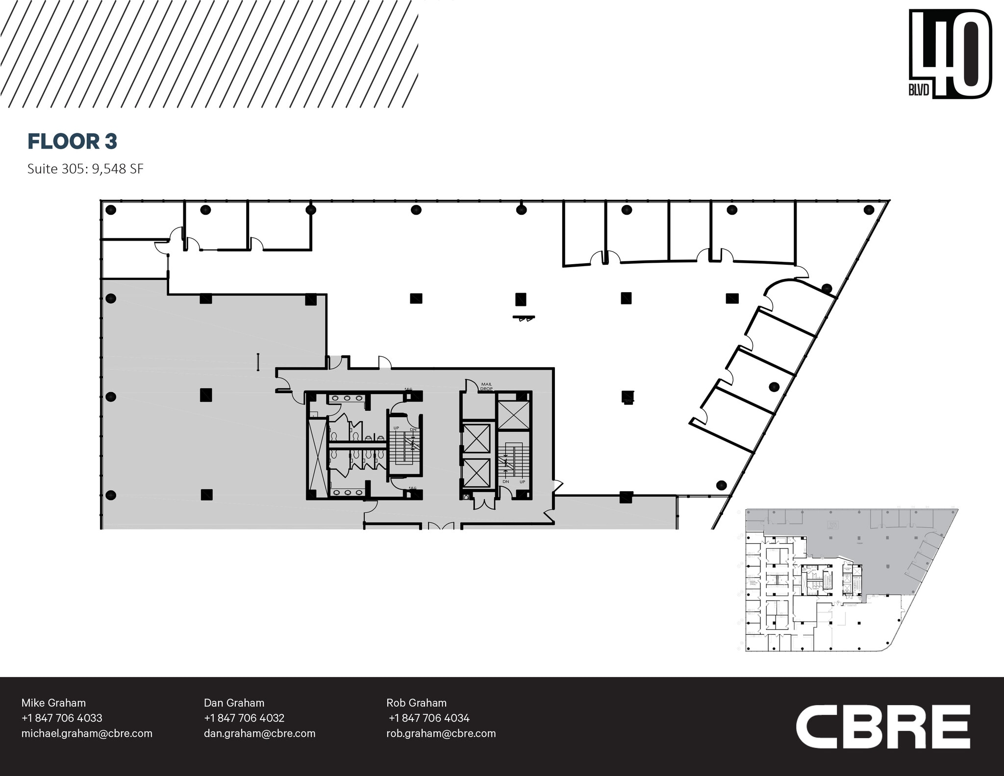 40 Skokie Blvd, Northbrook, IL à vendre Plan d’étage– Image 1 sur 1
