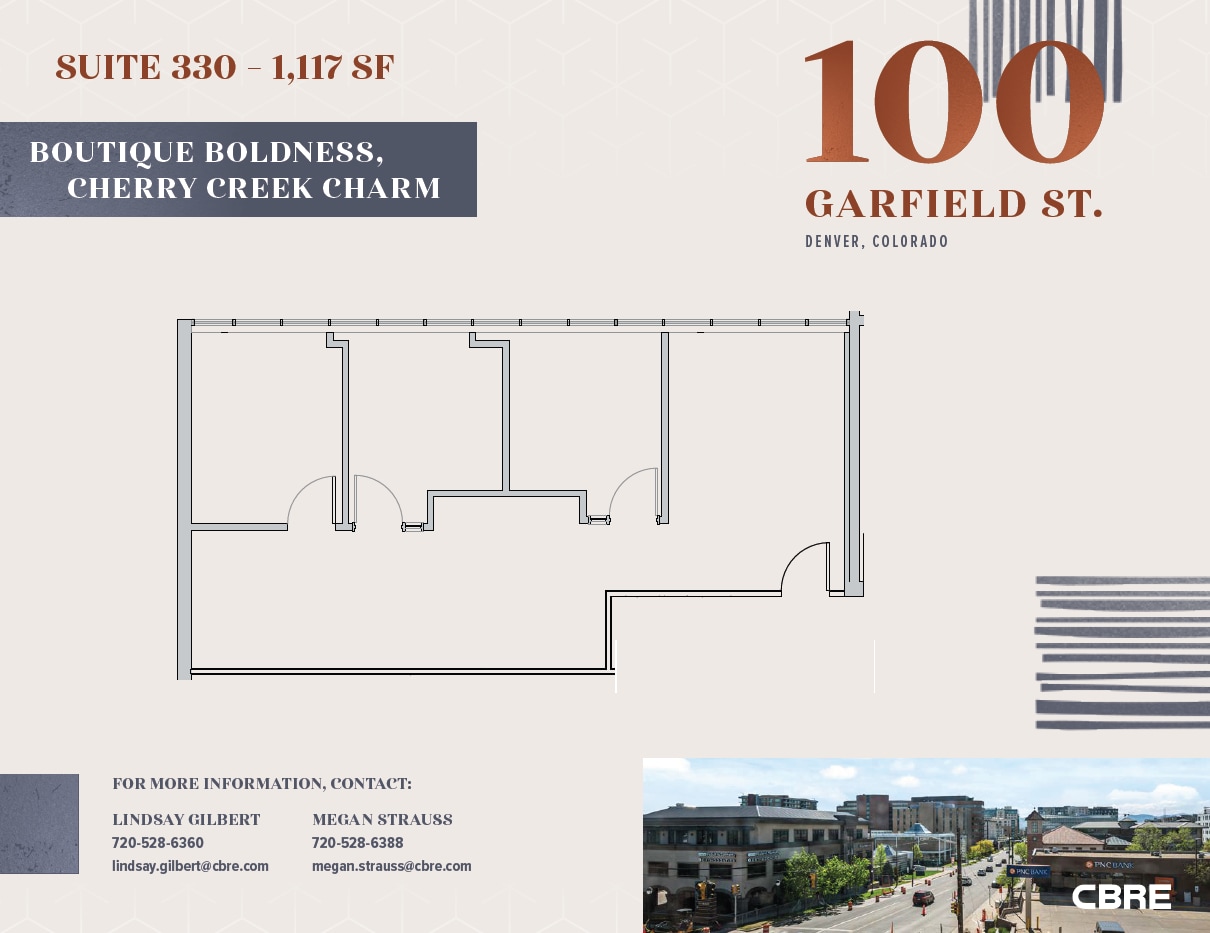 100 Garfield St, Denver, CO à louer Plan d’étage– Image 1 sur 1
