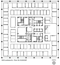 1001 Louisiana St, Houston, TX à louer Plan de site– Image 1 sur 1