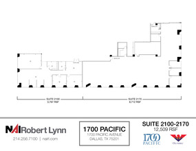 1700 Pacific Ave, Dallas, TX à louer Plan d’étage– Image 2 sur 2