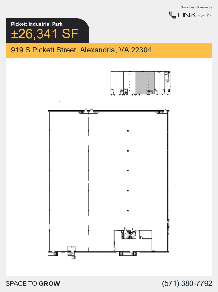 901-929 S Pickett St, Alexandria, VA à louer Plan d’étage– Image 1 sur 1