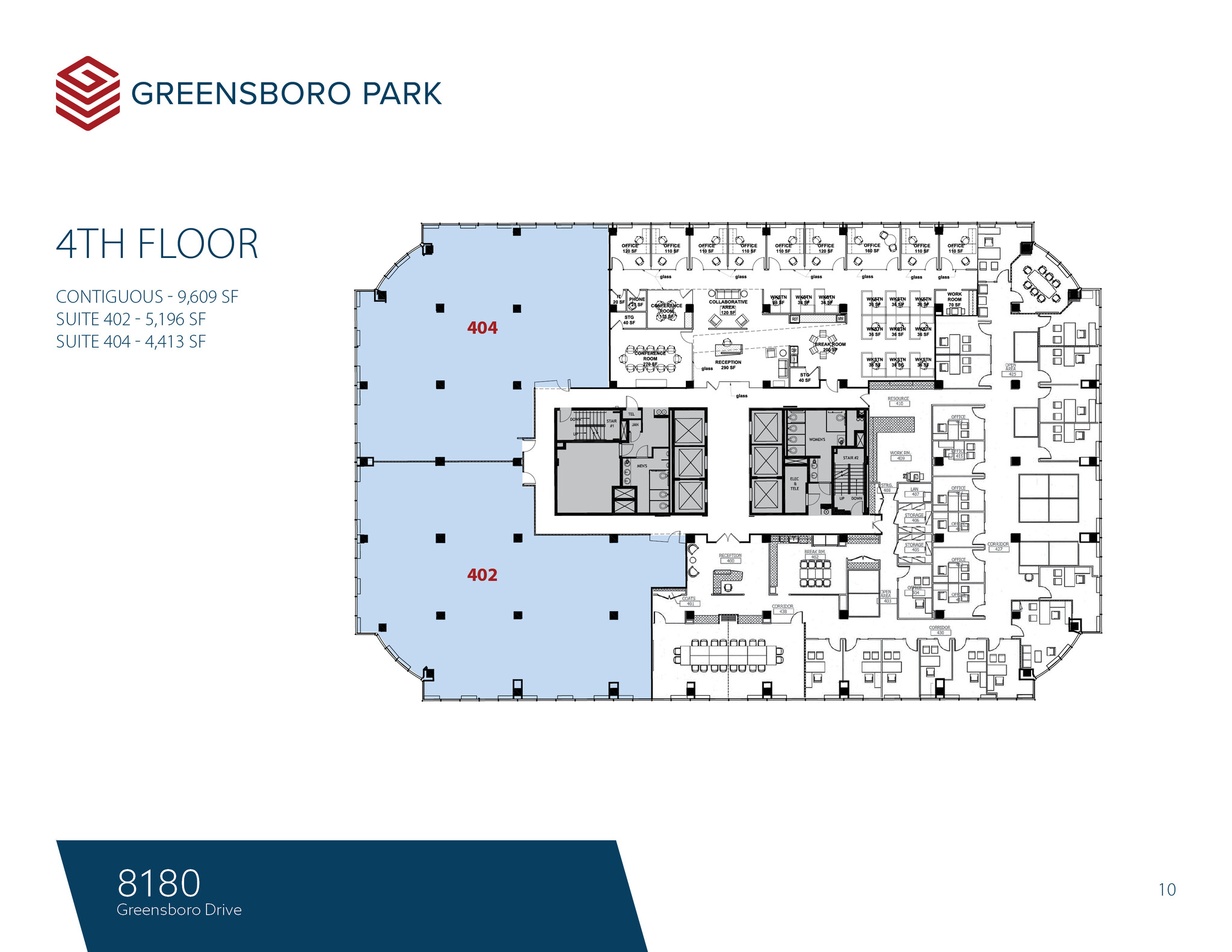 8180-8200 Greensboro Dr, McLean, VA à louer Plan d’étage– Image 1 sur 1