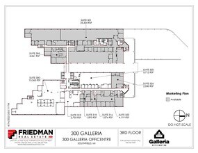 300 Galleria Officentre, Southfield, MI à louer Plan d’étage– Image 1 sur 1