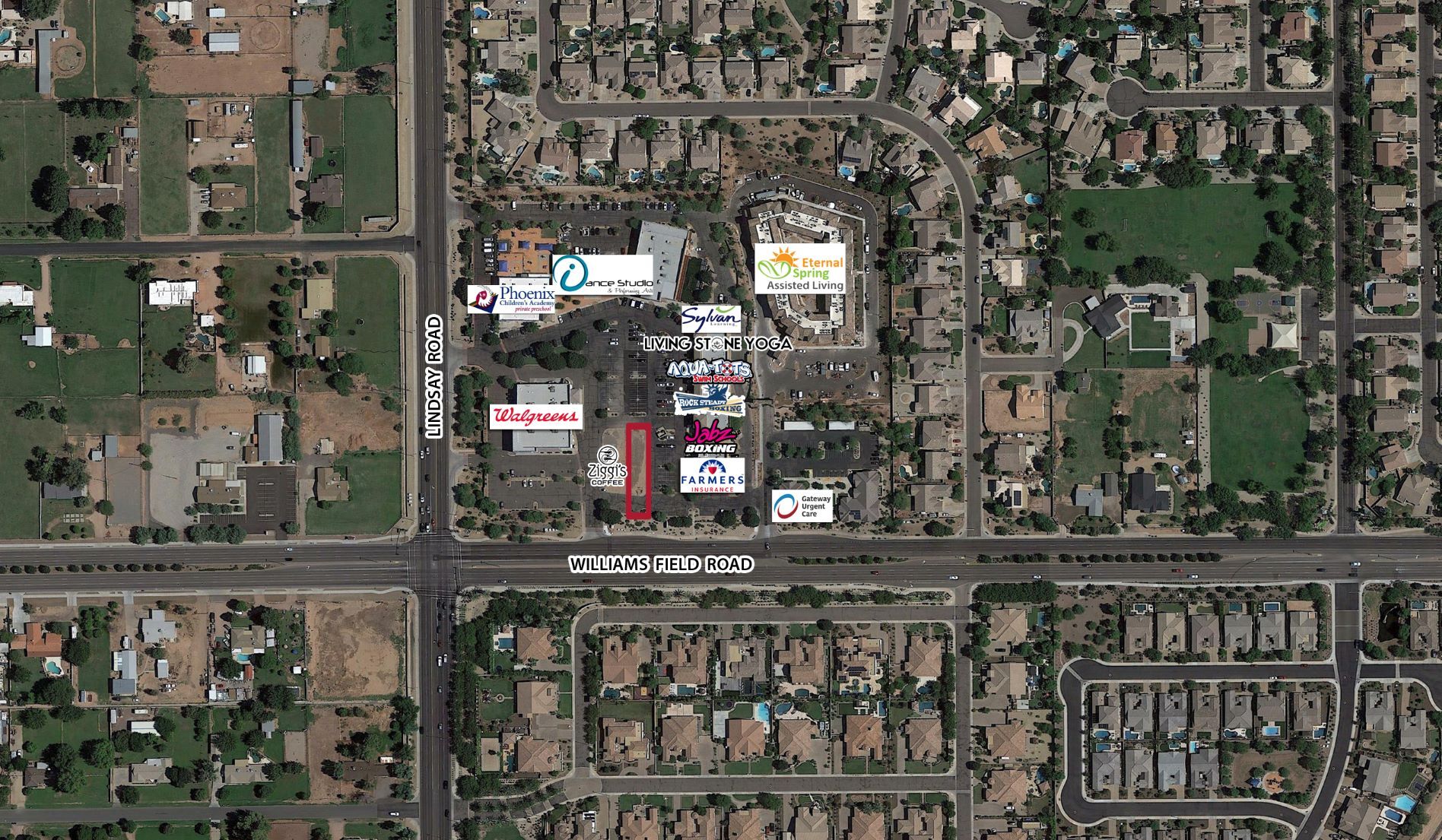 NE Lindsay Rd & Williams Field Rd, Gilbert, AZ à louer Aérien– Image 1 sur 4