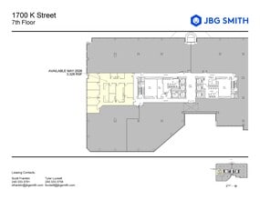 1700 K St NW, Washington, DC à louer Plan d’étage– Image 1 sur 1