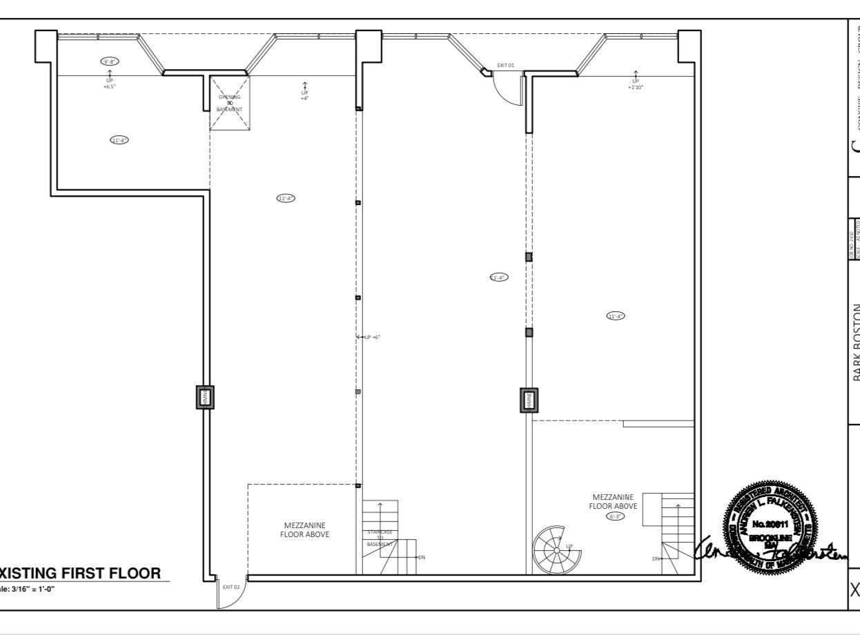 704 Washington Street, Brookline, MA à louer Plan d’étage– Image 1 sur 2