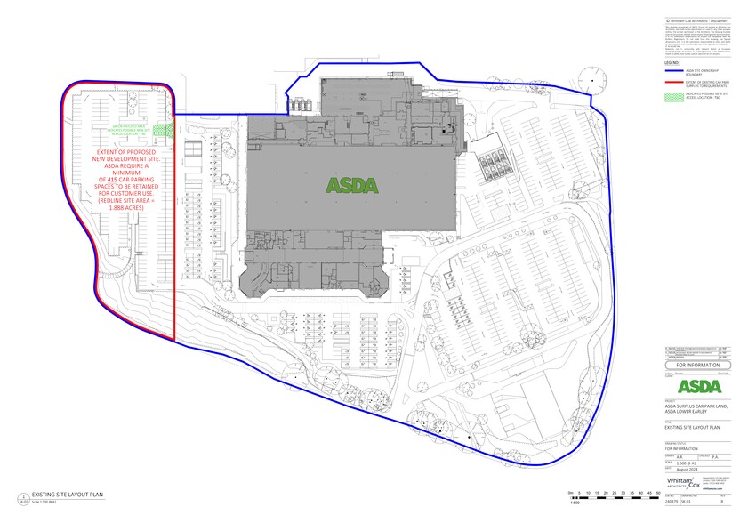 Asda, Chalfont Way, Lower Earley way, Reading à vendre - Plan de site – Image 2 sur 2