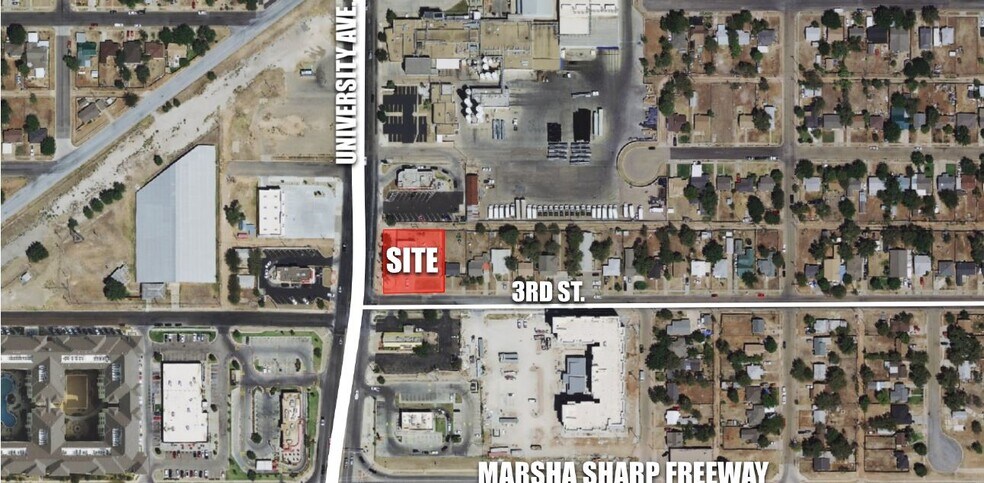 2420 3rd Street, Lubbock, TX à louer - Aérien – Image 3 sur 3