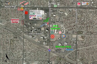 2325 San Pedro Blvd NE, Albuquerque, NM - Vue aérienne vue de carte