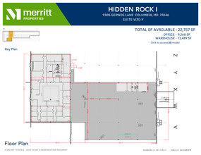 9515 Gerwig Ln, Columbia, MD à louer Plan d’étage– Image 1 sur 2