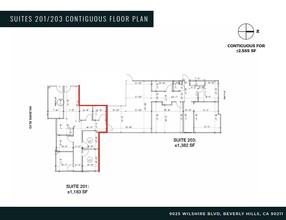 9025 Wilshire Blvd, Beverly Hills, CA à louer Plan d’étage– Image 1 sur 1