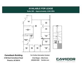 2198 E Camelback Rd, Phoenix, AZ à louer Plan de site– Image 1 sur 1