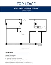 1030 W Georgia St, Vancouver, BC à louer Plan d’étage– Image 1 sur 1