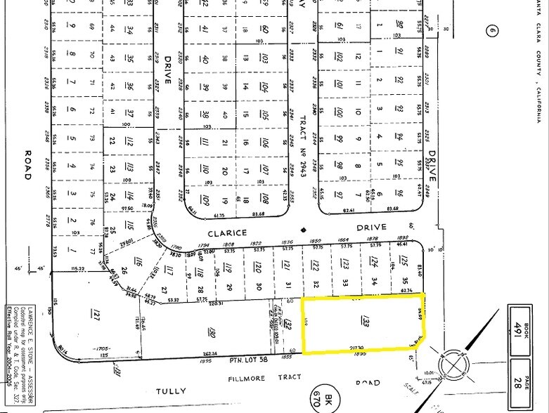 1895 Tully Rd, San Jose, CA à vendre - Plan cadastral – Image 2 sur 3