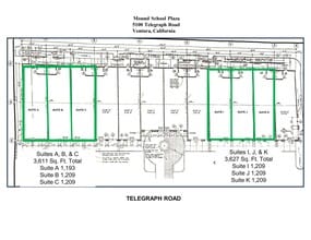 5100 Telegraph Rd, Ventura, CA à louer Plan de site– Image 2 sur 2