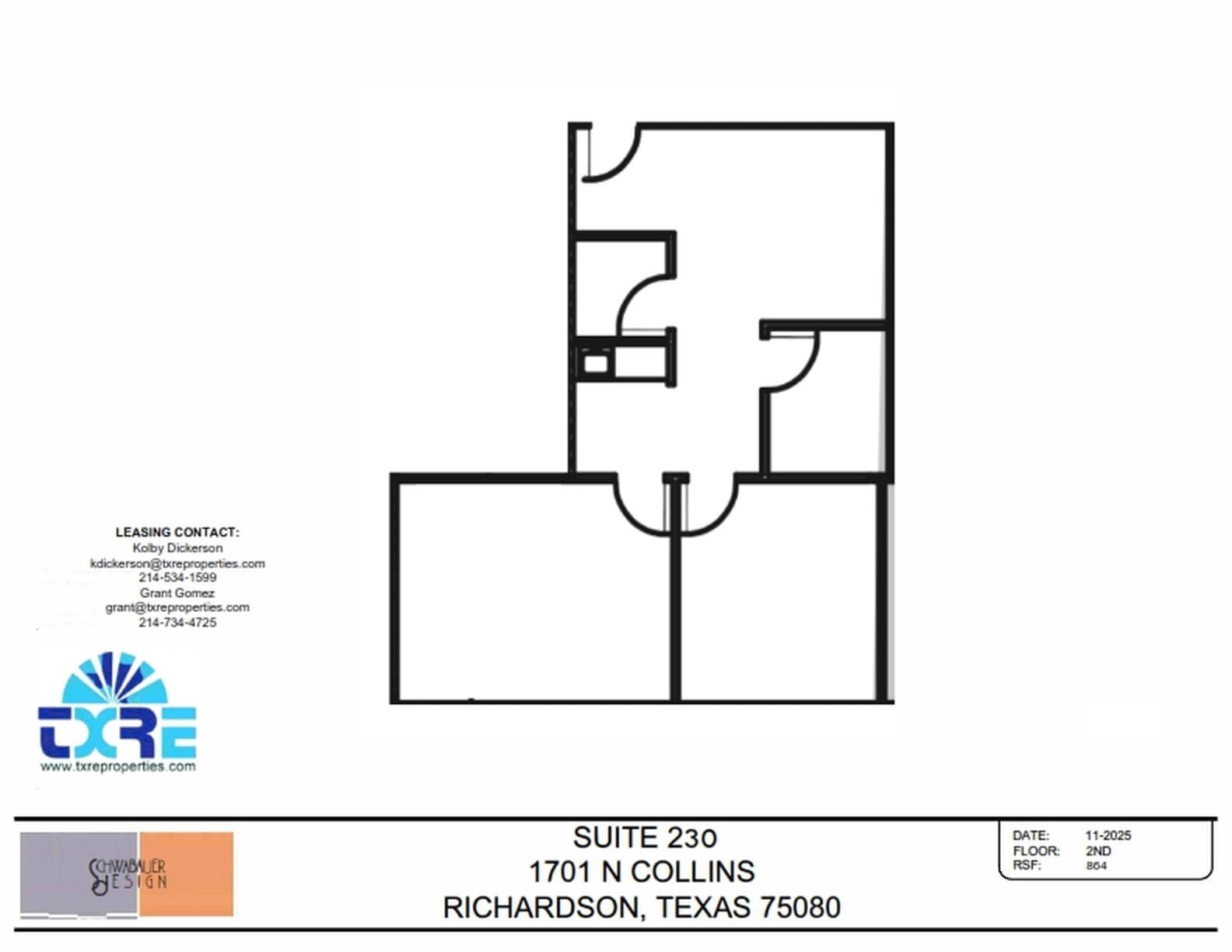 1701 N Collins Blvd, Richardson, TX à louer Plan d’étage– Image 1 sur 1