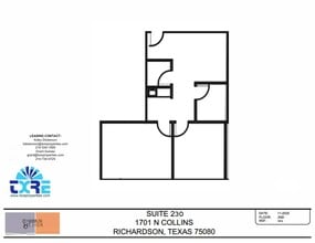 1701 N Collins Blvd, Richardson, TX à louer Plan d’étage– Image 1 sur 1