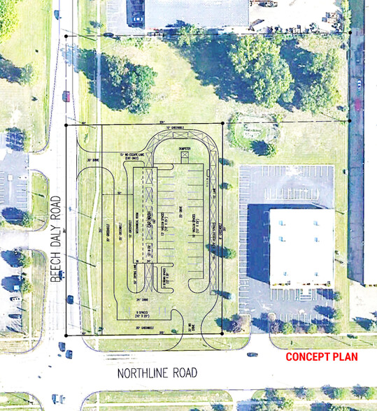 12999 S Beech Daly Rd, Taylor, MI à vendre - Plan de site – Image 3 sur 5