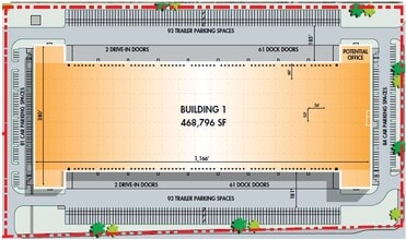 2740 W Nielsen Ave, Fresno, CA à louer Plan de site– Image 2 sur 2