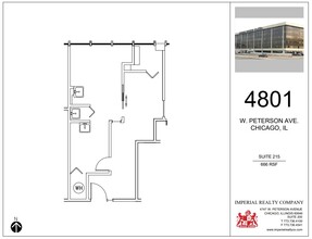 4801 W Peterson Ave, Chicago, IL à louer Plan d’étage– Image 1 sur 5