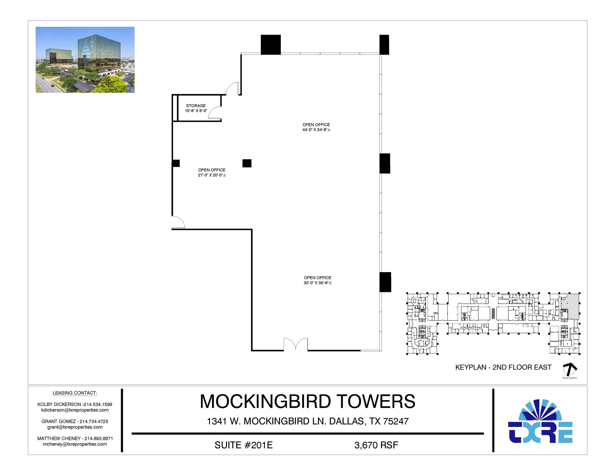 1341 W Mockingbird Ln, Dallas, TX à louer Plan d’étage– Image 1 sur 1