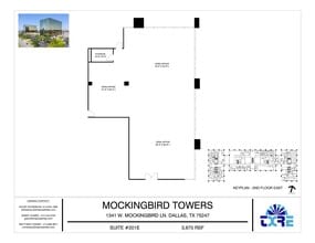 1341 W Mockingbird Ln, Dallas, TX à louer Plan d’étage– Image 1 sur 1