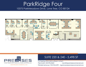 10375 Park Meadows Dr, Lone Tree, CO à louer Plan d’étage– Image 2 sur 2