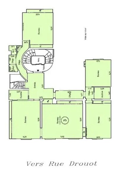 Rue Drouot, Paris à louer - Plan d’étage – Image 3 sur 4