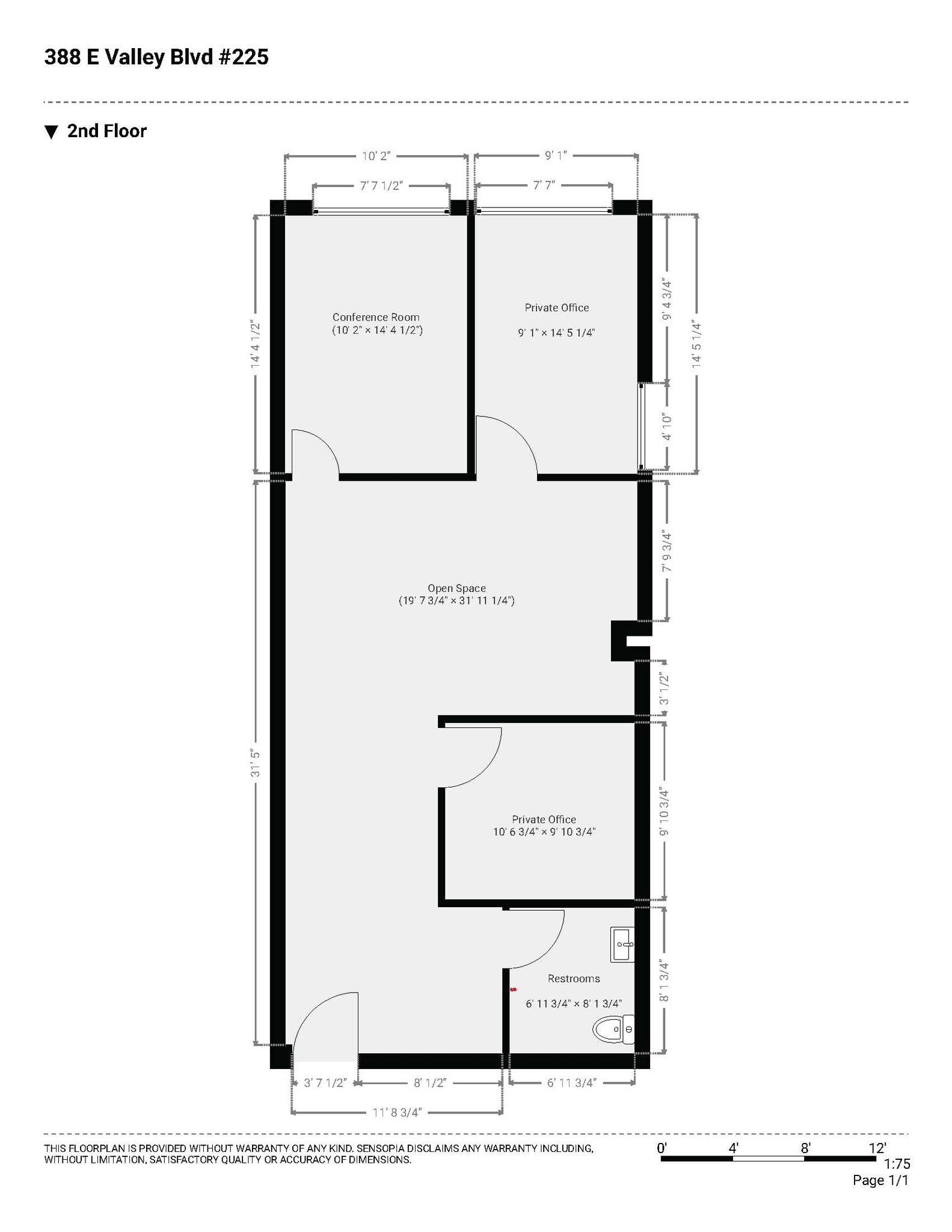 388 E Valley Blvd, Alhambra, CA à louer Plan d’étage– Image 1 sur 8