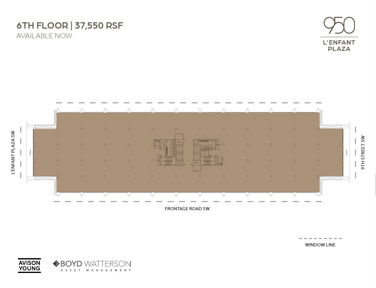 950 L'Enfant Plz SW, Washington, DC à louer Plan d’étage– Image 1 sur 1