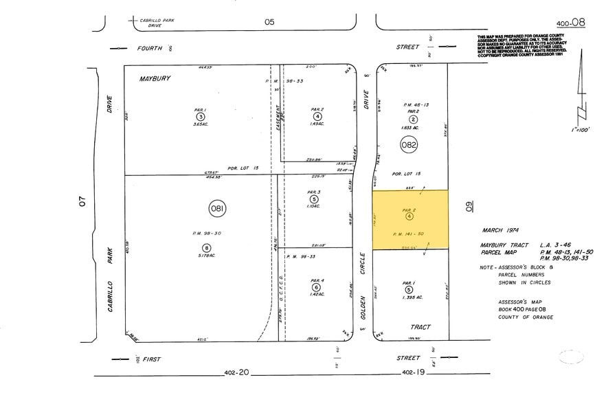 203 N Golden Circle Dr, Santa Ana, CA à louer - Plan cadastral – Image 2 sur 8