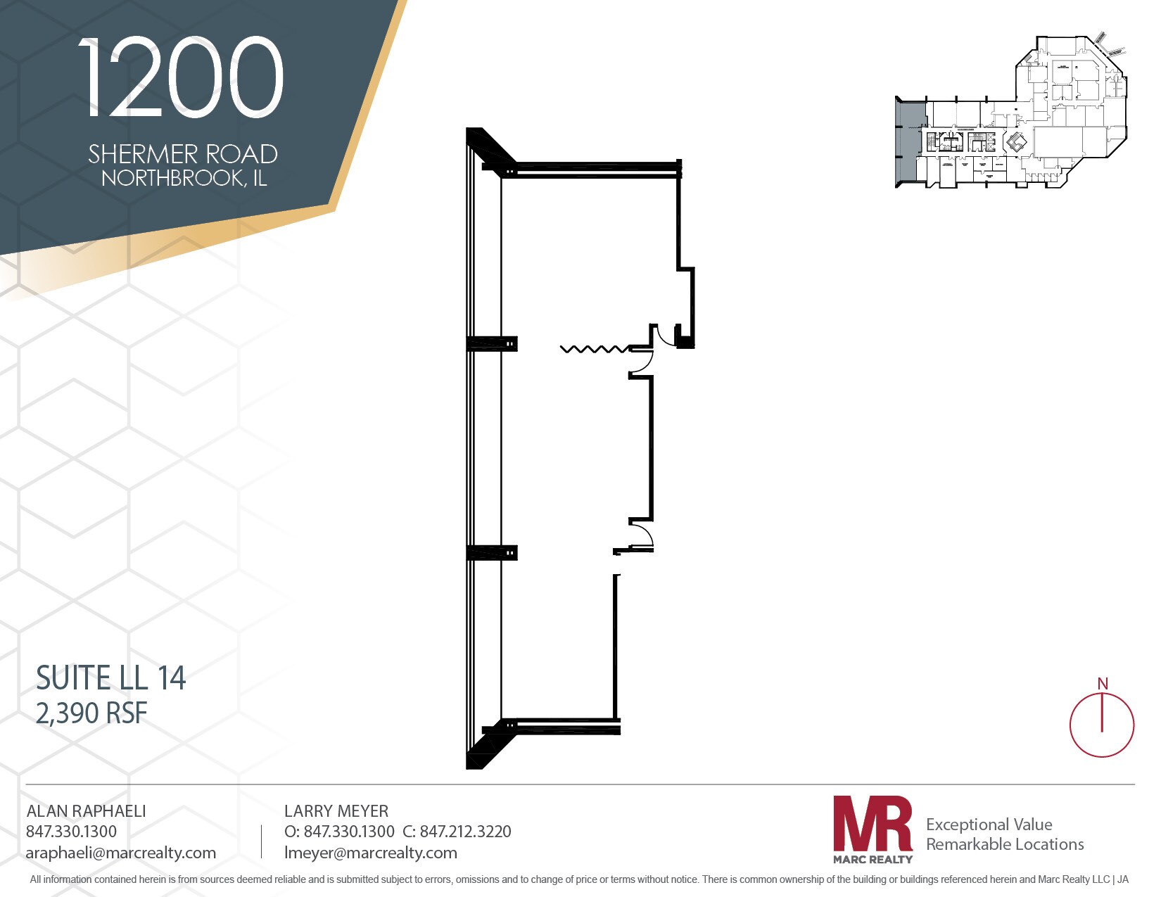 1200 Shermer Rd, Northbrook, IL à louer Plan d’étage– Image 1 sur 5