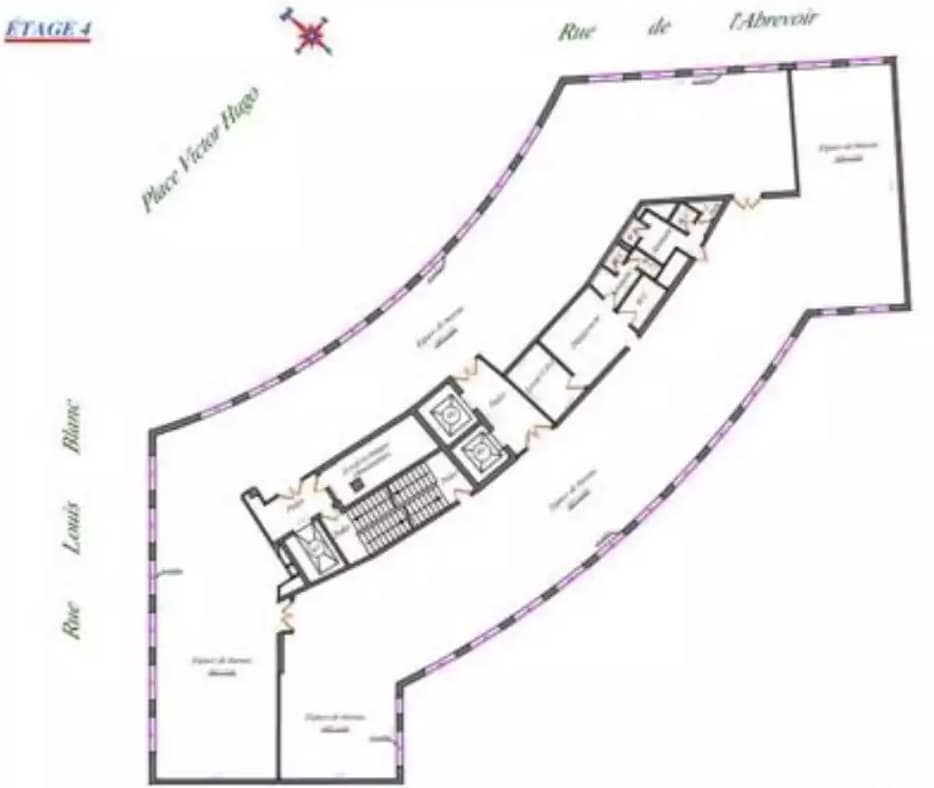 1 Place Victor Hugo, 92400 Courbevoie, Courbevoie à louer Plan d’étage– Image 1 sur 5