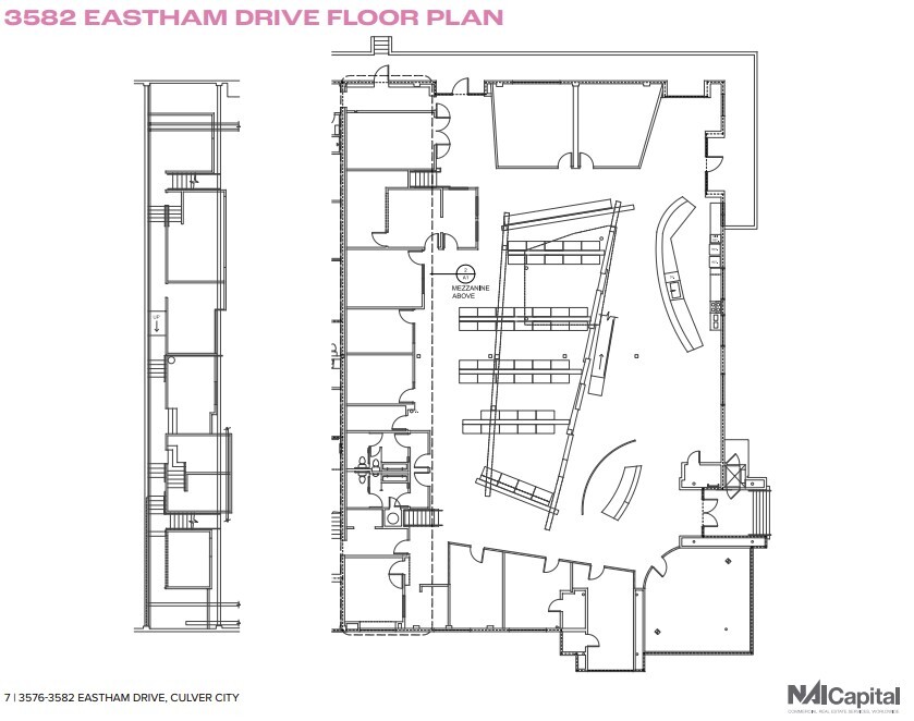3562-3582 Eastham Dr, Culver City, CA à louer Plan d’étage– Image 1 sur 1