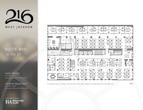 216 W Jackson Blvd, Chicago, IL à louer Plan d’étage– Image 2 sur 2