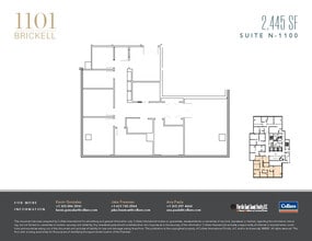 1101 Brickell Ave, Miami, FL à louer Plan d’étage– Image 1 sur 1
