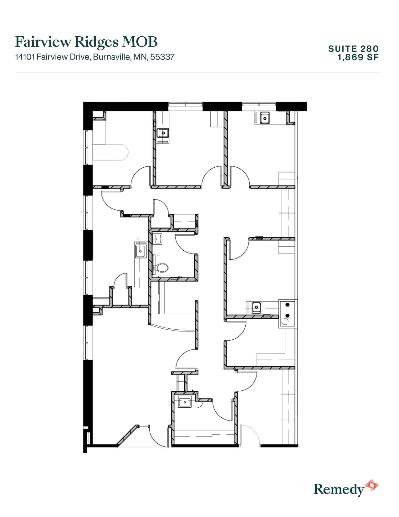 14101 Fairview Dr, Burnsville, MN à louer Plan d’étage– Image 1 sur 10